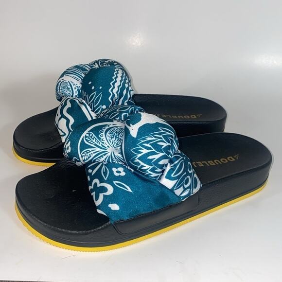 La Double J Treccia Slides Ionic in Twill - Picture 3 of 8